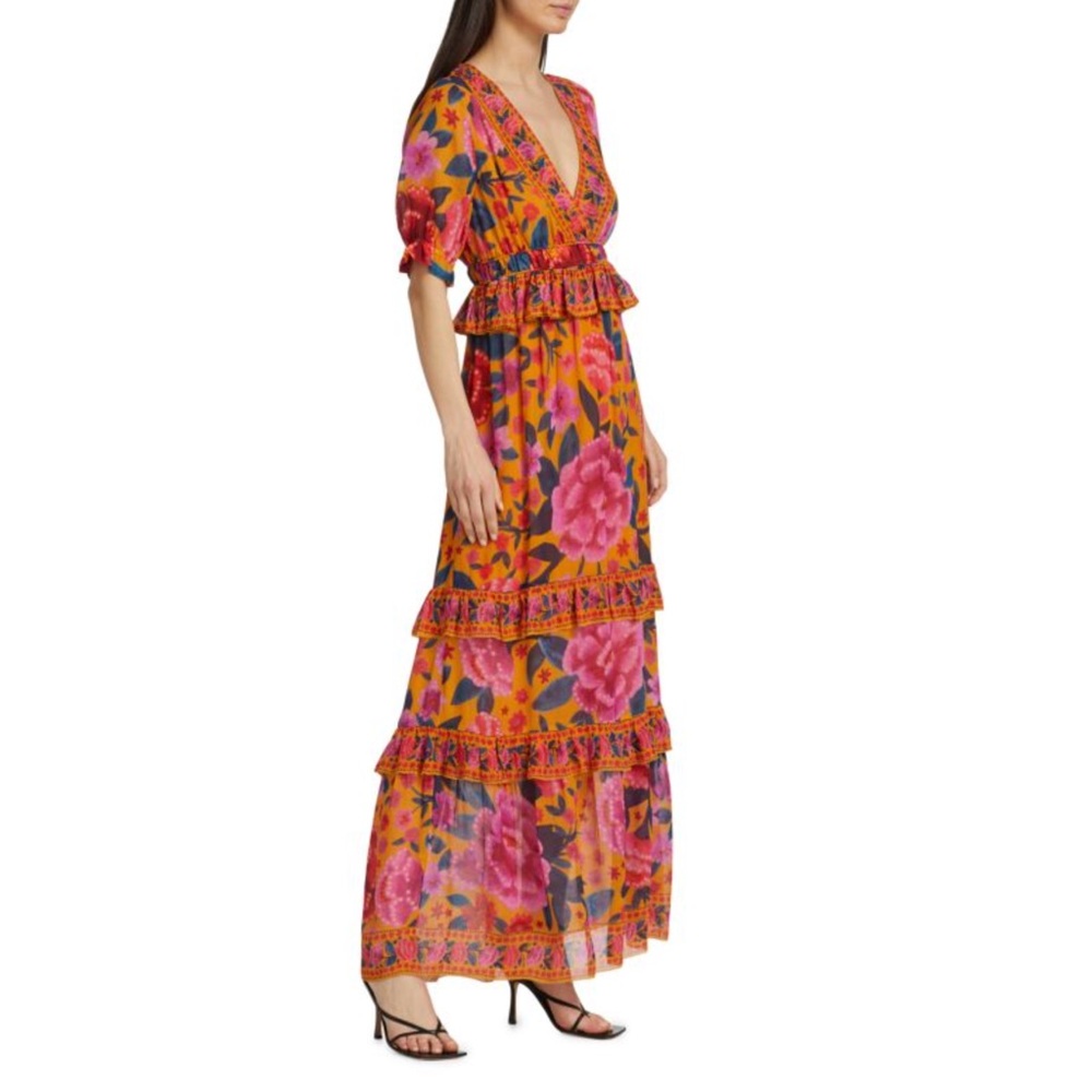 Wedding Season! FARM Rio Floral Dream Maxi Dress | size M - Picture 3 of 10